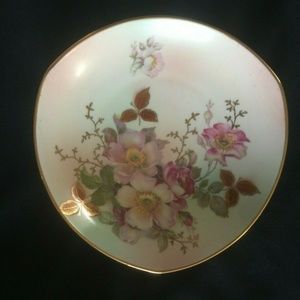 Vintage Schumann Wild Rose Three Point Dish